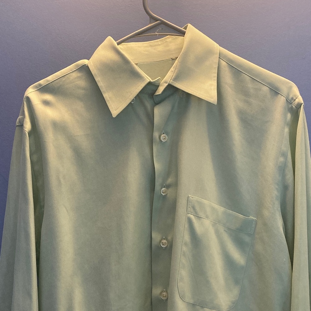 Paul Stuart Light Green Dress Shirt